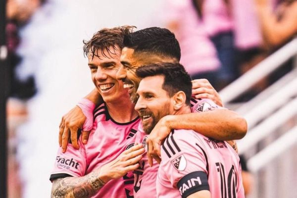 برد پنج گله اینتر میامی با دبلهای مسی و سوارز