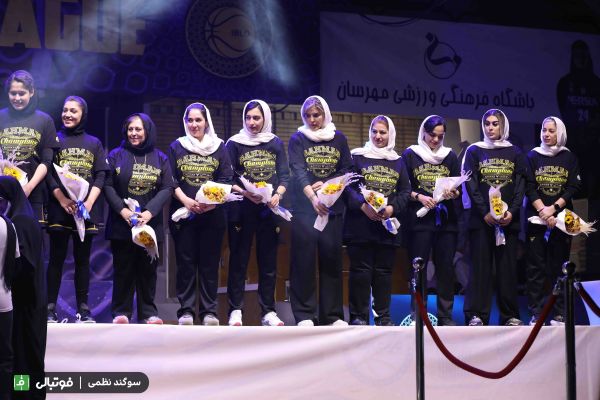 گزارش تصویری اختصاصی/ جشن قهرمانی گروه بهمن در لیگ برتر بسکتبال بانوان