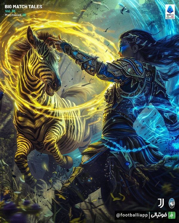  پوستر زیبای سری‌آ برای تقابل جذاب امشب یوونتوس و آتالانتا