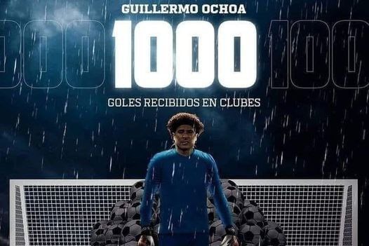 رکورد گیلرمو اوچوا در تعداد گل های خورده