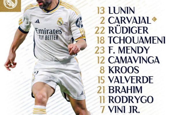 ترکیب رسمی رئال مادرید - اوساسونا؛ حضور اسلحه پنهان کارلتو در ترکیب اصلی
