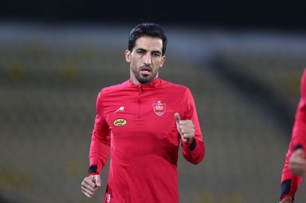 عکس نوشت حضور قدرتمند امیری در تمرینات