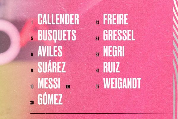 ترکیب اینتر میامی مقابل نشویل با حضور مسی و سوارز