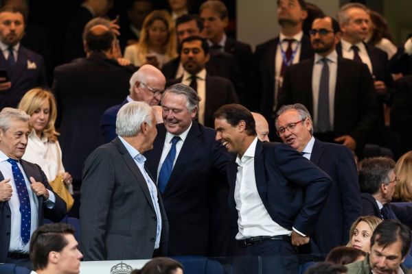  عکس؛ حضور داشتن رافائل نادال در سانتیاگو برنابئو برای تماشای ال کلاسیکو