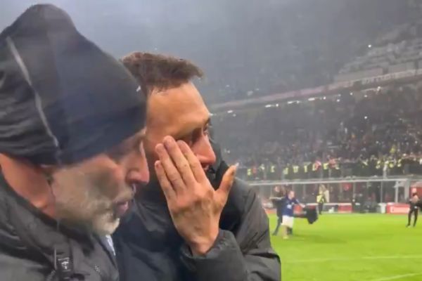 عکس؛ اشک و گریه بازیکن ترکیهای پس از قهرمانی اینتر در سری آ