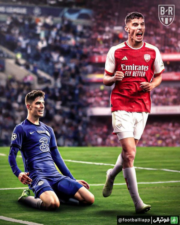  طرح  کای هاورتز نسخه چلسی❌ آرسنال ✔️  کای هاورتز در زمان حضور خود در چلسی، مقابل آرسنال هیچ گلی به‌ ثمر نرساند درحالی‌که دیشب برای آرسنال مقابل چلسی ۲ گل زد