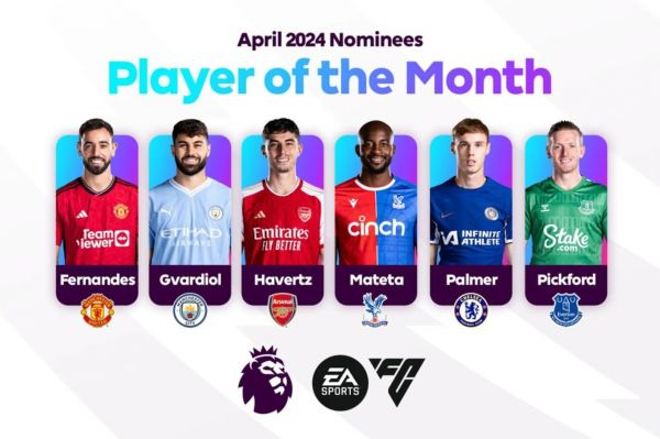  نامزدهای کسب عنوان بهترین بازیکن ماه آپریل لیگ برتر انگلیس مشخص شدند