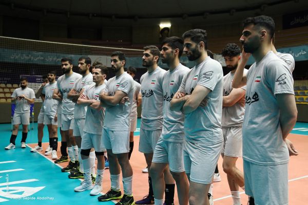 برگزاری تمرین تیم ملی والیبال با حضور اصحاب رسانه