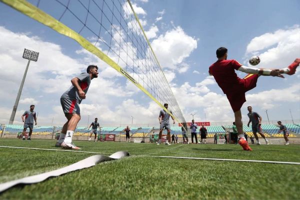 تنیسفوتبال هیجانی در تمرین امروز پرسپولیس