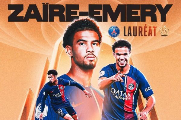 هافبک پاری سن ژرمن بهترین بازیکن جوان فصل لیگ فرانسه شد