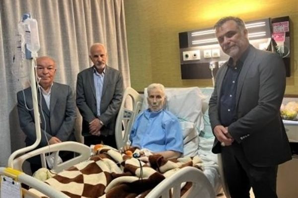 عیادت ماجدی از پیشکسوت داوری