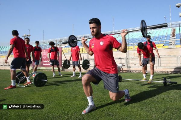  تمرین ۷۰ دقیقه‌ای پرسپولیس بعد از استراحت دو روزه