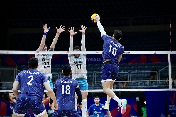  لیگ ملت های والیبال  چهارمین شکست ایران مقابل آرژانتین رقم خورد