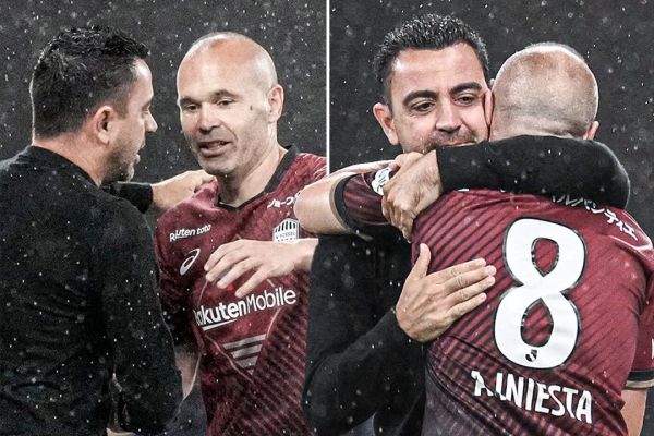  پیام ویژه اینیستا برای ژاوی پس از پایان کارش در بارسلونا