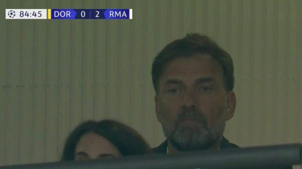 سوژه شدن چهره کلوپ وقتی که رئال مادرید دو گل به دورتموند زد