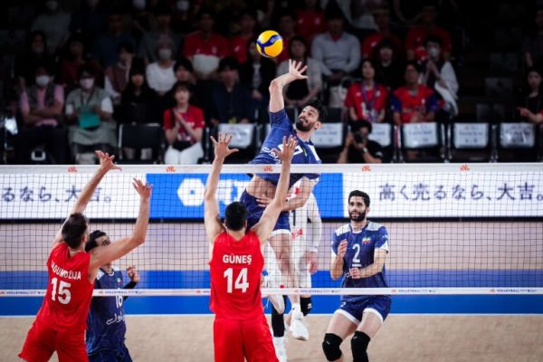لیگ ملت های والیبال ایران به ترکیه هم باخت