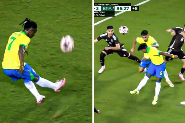  عکس؛ گل دقیقه 96 اندریک به مکزیک روی سانتر وینیسیوس