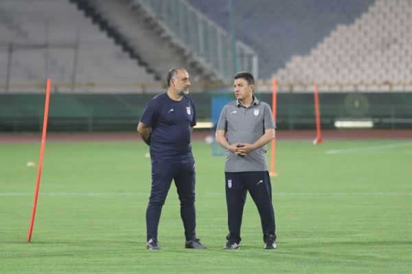 حضور سرمربی تیم جوانان ایران در تمرین تیم ملی بزرگسالان