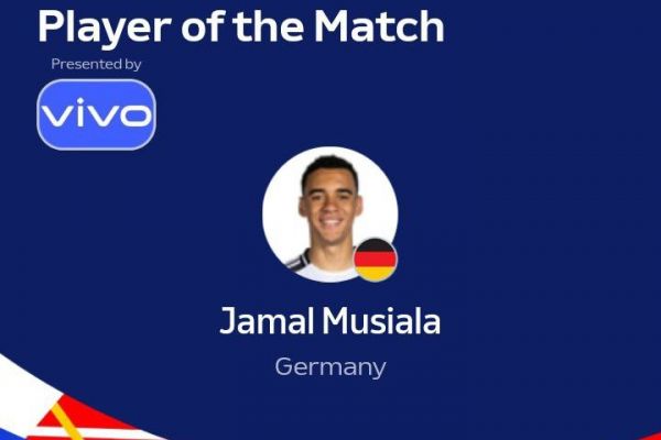 جمال موسیالا بهترین بازیکن دیدار افتتاحیه یورو ۲۰۲۴ شد