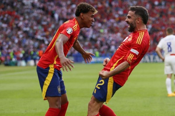  پس از شش دهه؛ همکاری یک بازیکن از رئال مادرید و بارسلونا روی گل تیم ملی اسپانیا در یورو اتفاق افتاد