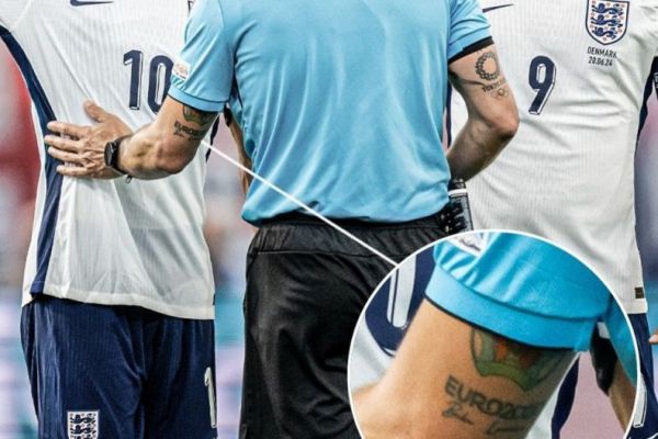  وایرال شدن تتوهای جالب داور پرتغالی در یورو 2024  عکس