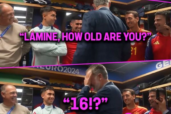 عکس؛ تعجب پادشاه اسپانیا از سن و سال لامین یامال