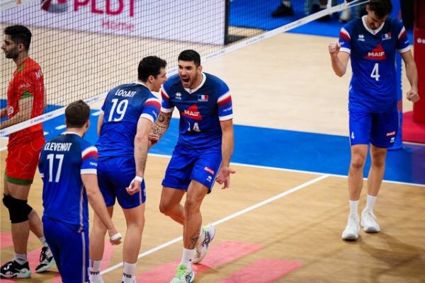 لیگ ملت های والیبال پیروزی فرانسه مقابل ایتالیا