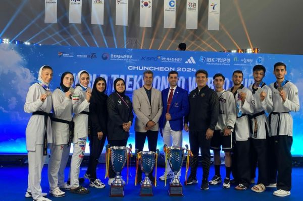 نایب قهرمانی تیم ترکیبی تکواندو ایران در جام جهانی