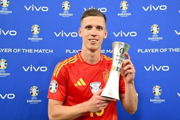  دنی اولمو بهترین بازیکن دیدار اسپانیا و آلمان لقب گرفت