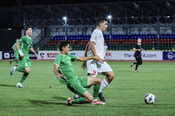  گزارش تصویری  دیدار تیم‌های ملی جوانان ایران و ترکمنستان  تورنمنت کافا