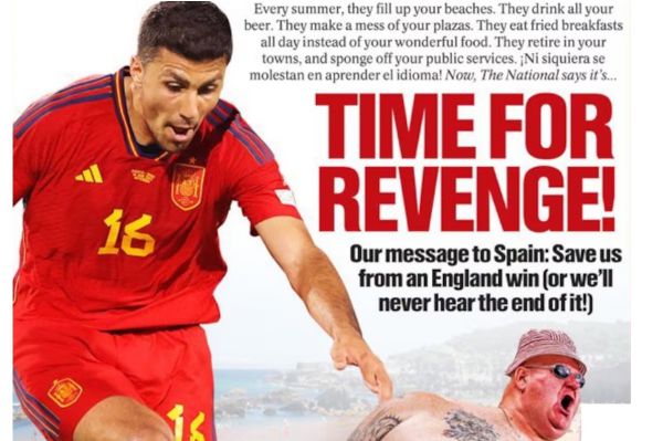 طرح جلد عجیب نشریه اسکاتلندی علیه تیم ملی انگلیس