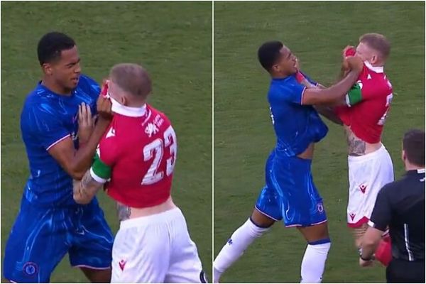  عکس؛ کتک کاری در بازی دوستانه چلسی و رکسهم