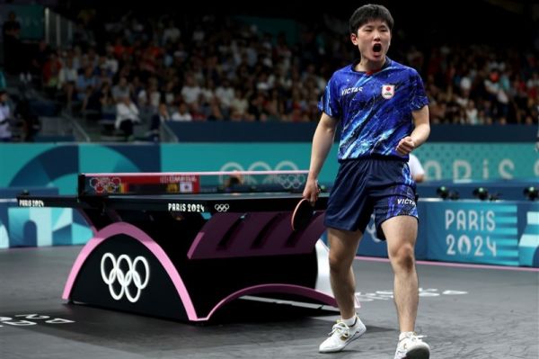  المپیک ۲۰۲۴ پاریس  مصاف نوشاد عالمیان با رنک 9 تنیس روی میز جهان