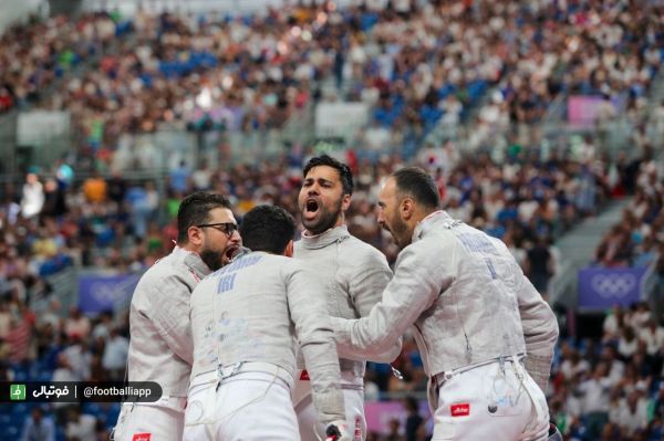 گزارش تصویری پیروزی تیم ملی شمشیربازی ایران مقابل آمریکا، ۱۰ مرداد ۱۴۰۳