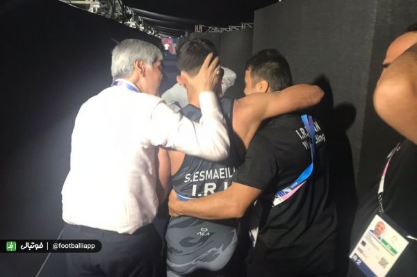 گزارش تصویری تبریک وزیر ورزش به سعید اسماعیلی پس از صعود به فینال المپیک، 17 مرداد 1403