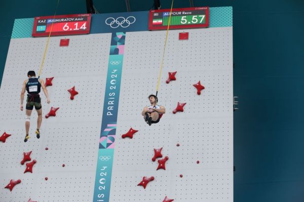 گزارش تصویری مسابقه رضا علیپور با سنگنورد قزاقستانی