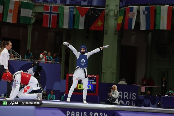  المپیک ۲۰۲۴ پاریس  صعود ناهید کیانی به نیمه نهایی با غلبه بر قهرمان آفریقا