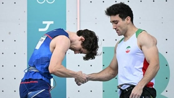 سنگنورد آمریکایی خطاب به رضا علیپور تو برای من و کل دنیا یک قهرمان هستی