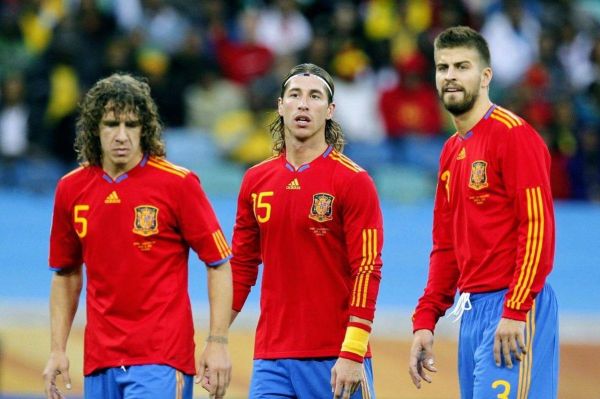  عکس؛ وقتی راموس، پیکه و پویول سه مدافع اسپانیا بودند