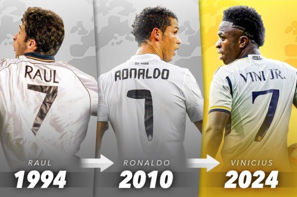 قابی از ستارههایی که پیراهن شماره 7 رئال مادرید را پوشیدهاند