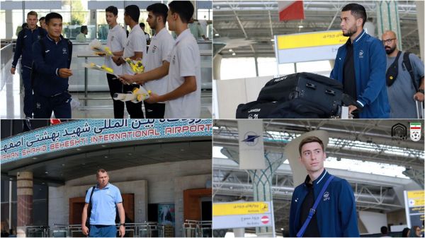  ورود تیم ملی فوتبال قرقیزستان به اصفهان