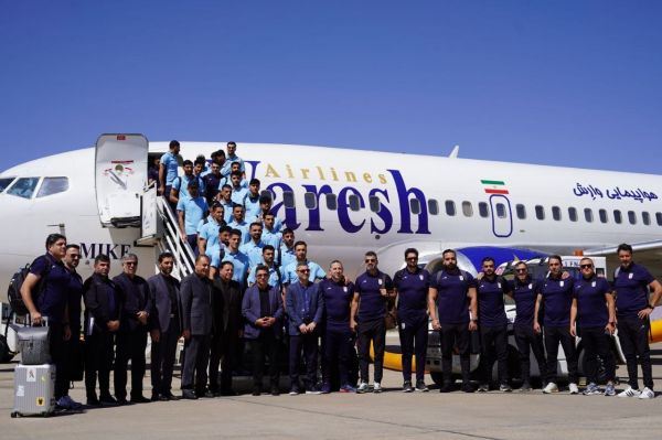  ورود کاروان تیم ملی ایران به اصفهان