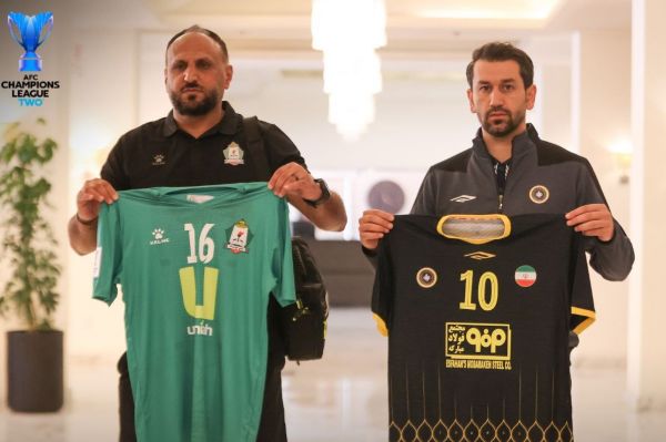  سپاهان با پیراهن مشکی مقابل الوحدات