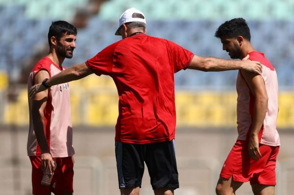  آمادگی بالای میلاد محمدی قبل از دربی