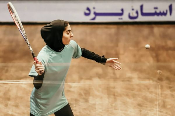  فرشته اقتداری در اسکواش ژوهانسبورگ تاریخ‌سازی کرد