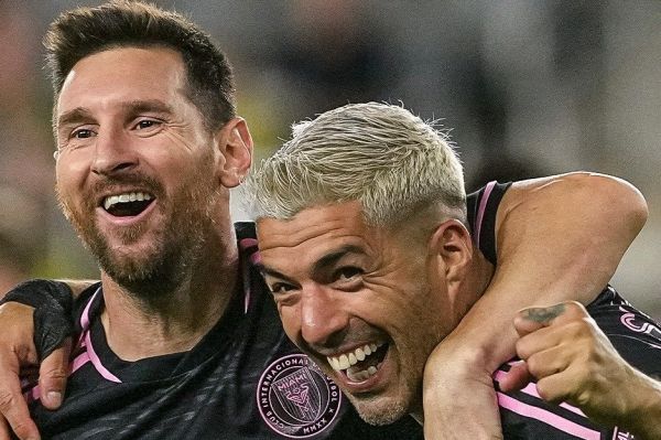 زوجی که ساپورترز شیلد را برای اینتر میامی به دست آورد عکس