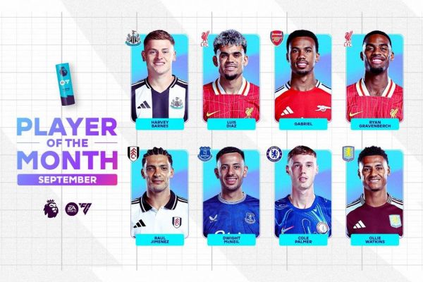 نامزدهای بهترینهای ماه سپتامبر لیگ برتر انگلیس معرفی شدند