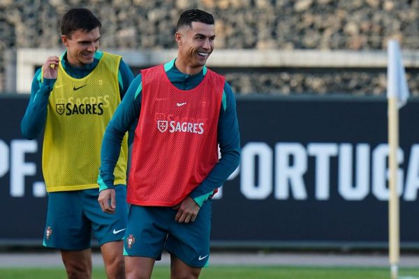  عکس؛ چهره خندان رونالدو در تمرین پرتغال برای بازی مقابل لهستان