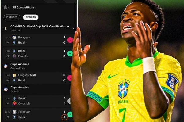  آمار ضعیف برزیل پیش از تقابل مهم با شیلی در مقدماتی جام جهانی ۲۰۲۶