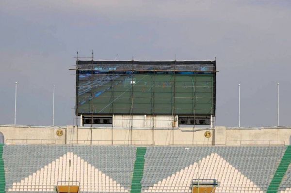  نصب اسکوربرد جدید ورزشگاه آزادی